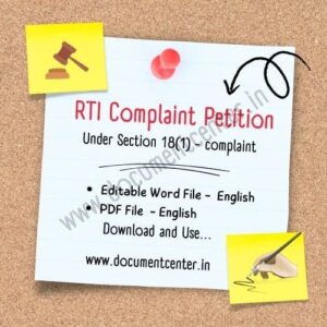RTI Complaint Under Section 18(1)
